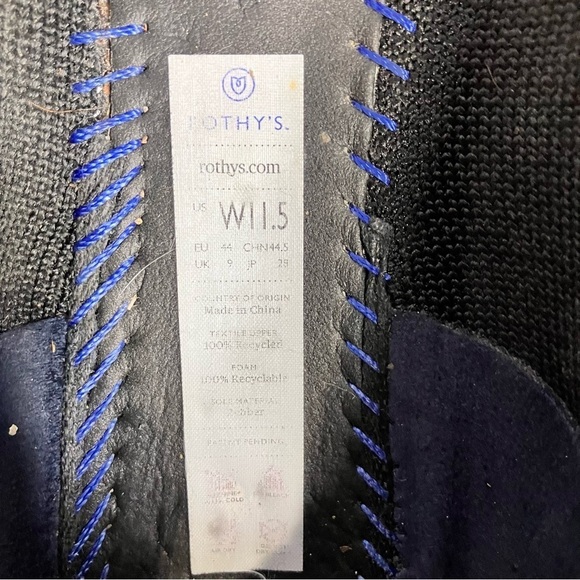 Rothy’s black round toe flats ballet flats size 11.5 - Picture 12 of 12